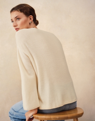 Textured Stitch Jumper with Cashmere