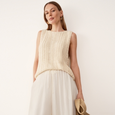 Textured Stitch Knitted Tank