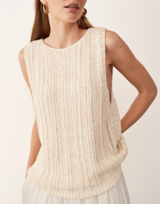 Textured Stitch Knitted Tank