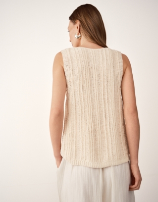 Textured Stitch Knitted Tank