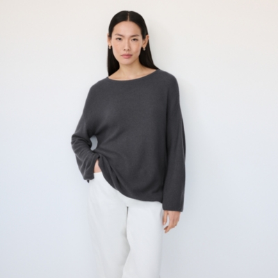 Textured Stitch Sweater with Cashmere