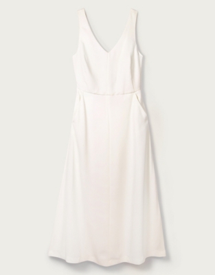 Textured Tie Back Dress | Clothing Sale | The White Company UK