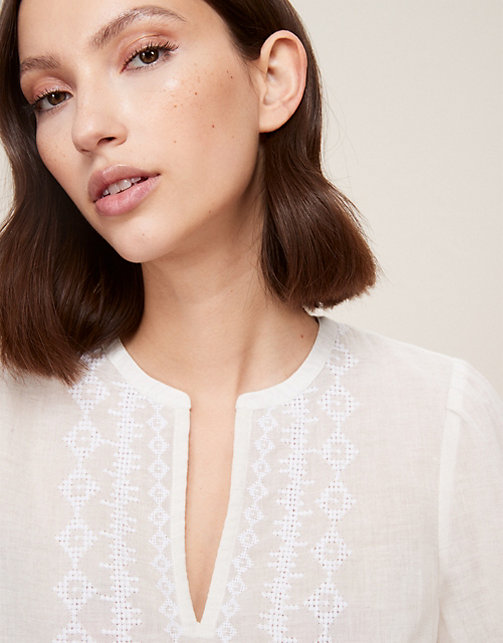 The Marrakesh Embroidered-Cotton Boho Blouse | Clothing Sale | The ...
