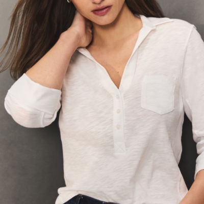 The Perfect Organic Cotton Rib Side Shirt