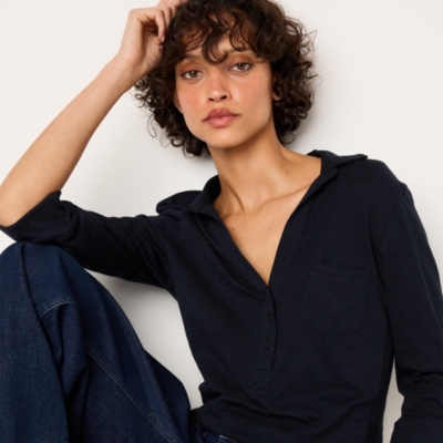 The Perfect Organic Cotton Rib Side Shirt