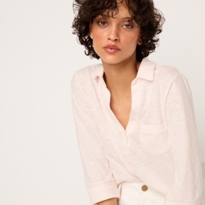 The Perfect Organic Cotton Slub Rib Side Shirt