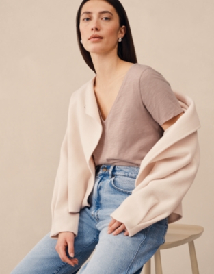 The Perfect Organic Cotton Slub V-Neck T-Shirt