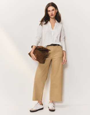 The Perfect Single Button Slub Jersey Shirt