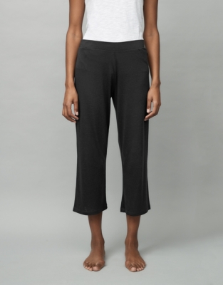 Three-Quarter Wide-Leg Lounge Pants | Loungewear | The White Company US