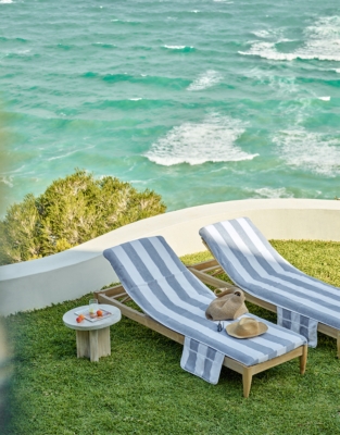 Tide Stripe Lounger Cover