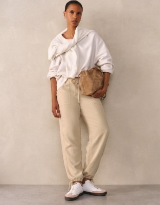 Tie Hem Lyocell Joggers