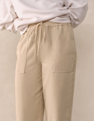 Tie Hem Lyocell Joggers