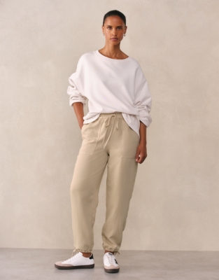 Tie Hem Lyocell Joggers