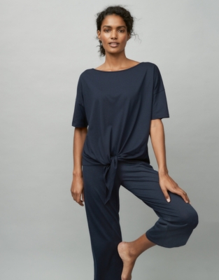 Tie Hem T-Shirt | Tops & T-Shirts | The White Company UK