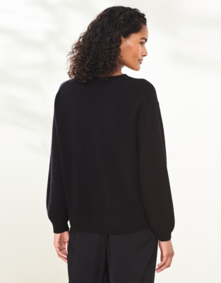 TieNeck Sweater with Cashmere Sweaters & Cardigans The White