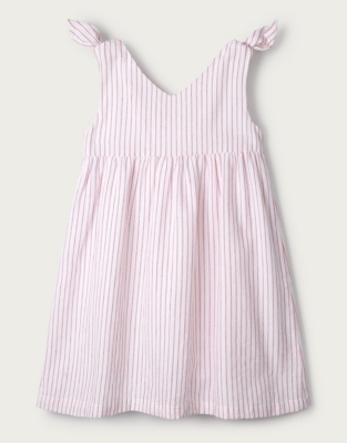 Tie-Shoulder Stripe Dress (1-6yrs) | Girls' Clothing | The White Company US