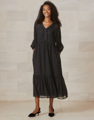 The white company outlet black dress