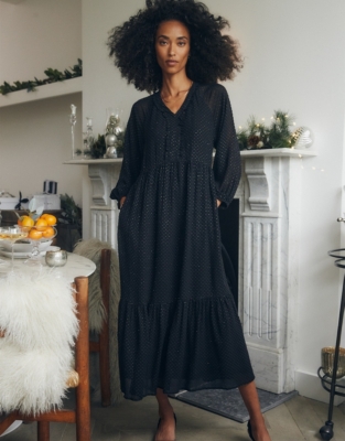 White company sale black dress