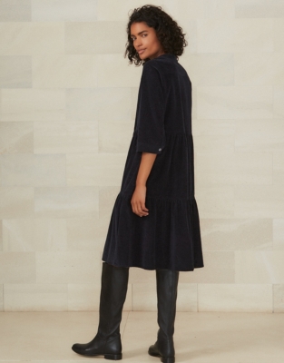 Tiered Cord Shirt Dress Clothing Sale The White Company UK