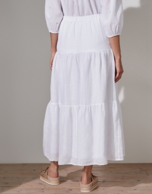 White company 2025 linen skirt