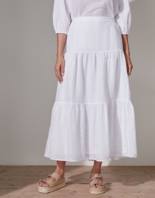 Linen 2025 layered skirt