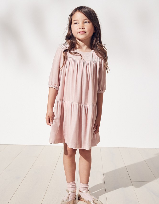Tiered Velvet Dress (1-6yrs) | Children's Clothing Sale | The White ...