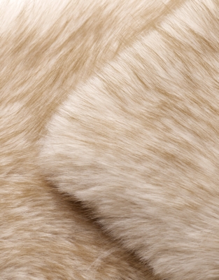 Tipped Faux-Fur Long Scarf