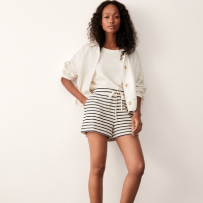 Towelling Stripe Short