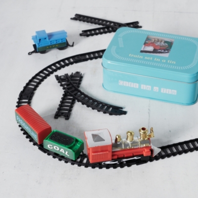 train set in a tin