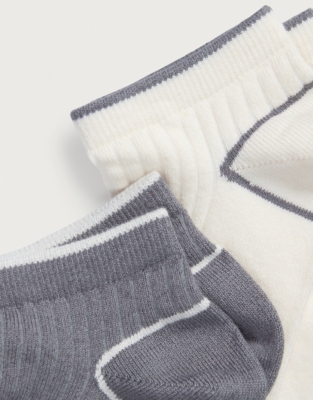 Trainer Socks with Tipping – Set of 2 - Smoke