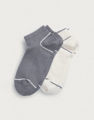 Trainer Socks with Tipping – Set of 2 - Smoke