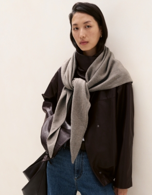 Triangle Scarf with Cashmere