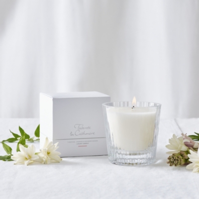 Tuberose & Cashmere Luxury Ribbed Candle 