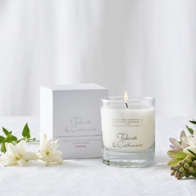 Tuberose & Cashmere Signature Candle Candles The White Company US