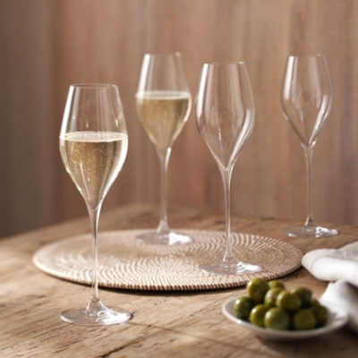 The White Company Clear Tulip Glasses Set of 4 1 Size