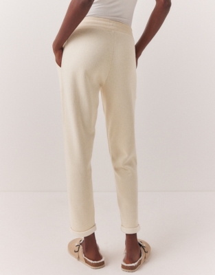 Turn Up Cuff Joggers - Ivory