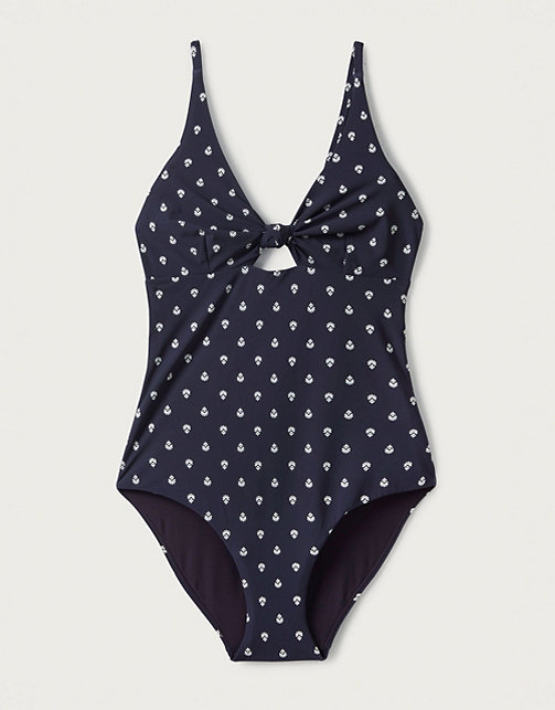 Twist-Front Swimsuit | Clothing Sale | The White Company UK