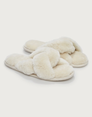 The white company online slider slippers