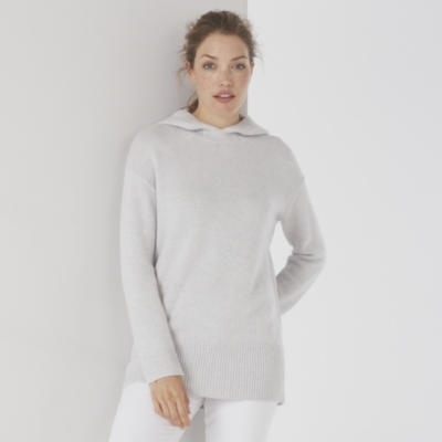 white company hoodie