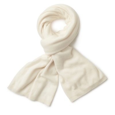 white company cashmere scarf