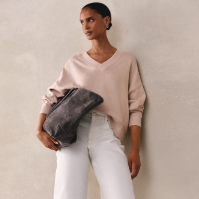 Ultimate Double V Neck Sweatshirt