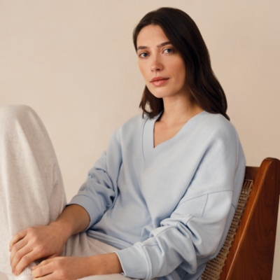 Ultimate Double V-Neck Sweatshirt