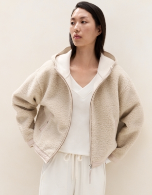 Ultimate Double V-Neck Sweatshirt - Ivory