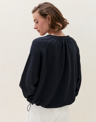 Ultimate Gathered Back Sweatshirt