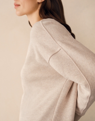 Ultimate Seam Detail Sweatshirt - Oatmeal