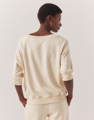 Ultimate Short Sleeve Sweatshirt - Ivory