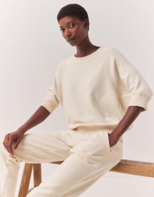 Ultimate Short Sleeve Sweatshirt | Loungewear | The White Company UK