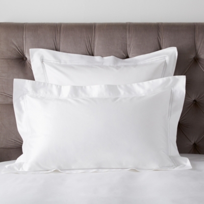 White company store square pillow cases