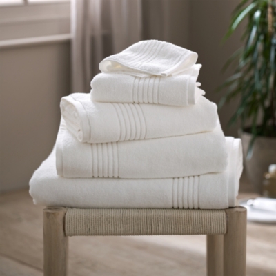 White Classic Luxury White Hand Towels - Soft Circlet Egyptian Cotton