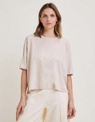 Undyed Cotton Boxy Tee